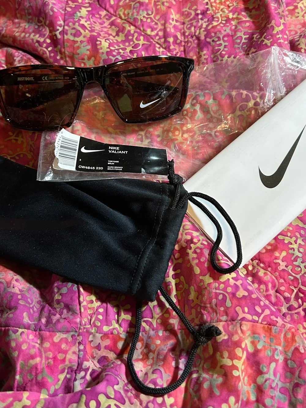 Nike NWT Men's Valiant Sunglasses - Tortoise Frame with Dark Brown Lenses